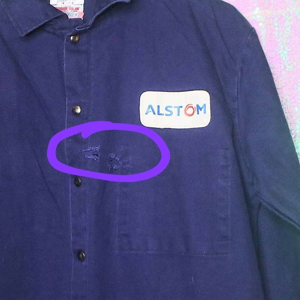 BLUE VIOLET COVERALLS L Steel Grip Canvas Twill Cotton Work Utility Mechanic - Picture 7 of 10